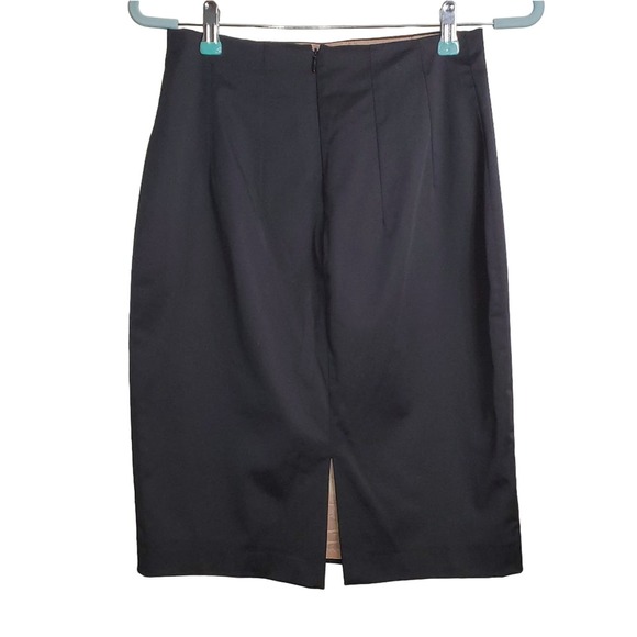 MNG by Mango Black Pencil Skirt SIZE 6 - Picture 2 of 5